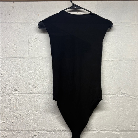 Zara Black Bodysuit cap sleeve sleeveless black sz med - Picture 4 of 5